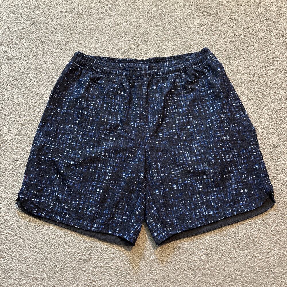 Rhone Active Shorts Mens Blue 7” Perforated Performance Athleisure Gym Sz M